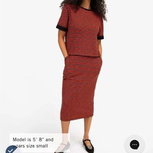 CLARE V LE TUBE SKIRT